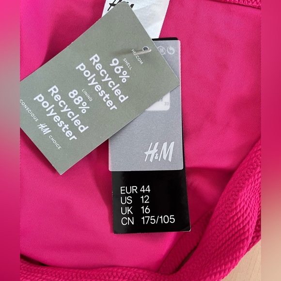 NWT H&M Fuchsia Bikini Bottom size 12 - Picture 4 of 5